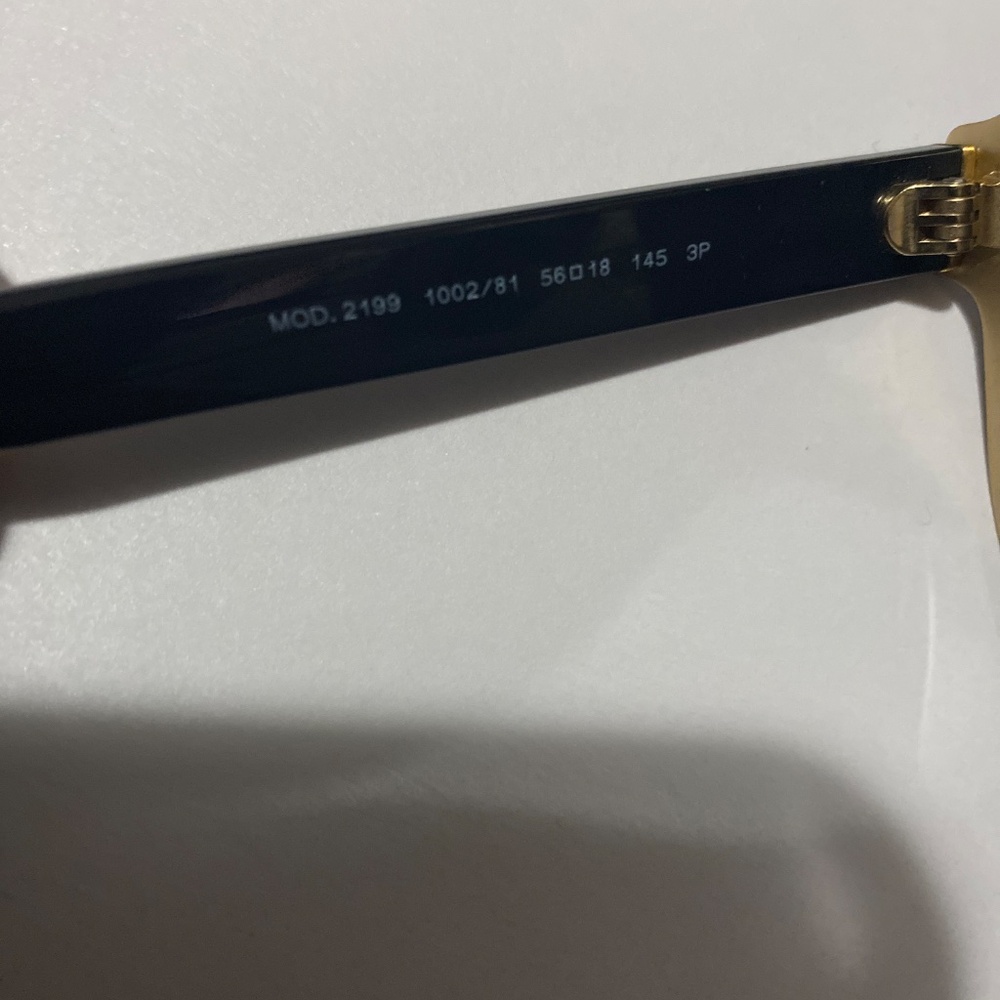 VERSACE polarized AUTHENTIC mod.2199 sunglasses unisex black w gold designer - Picture 14 of 17
